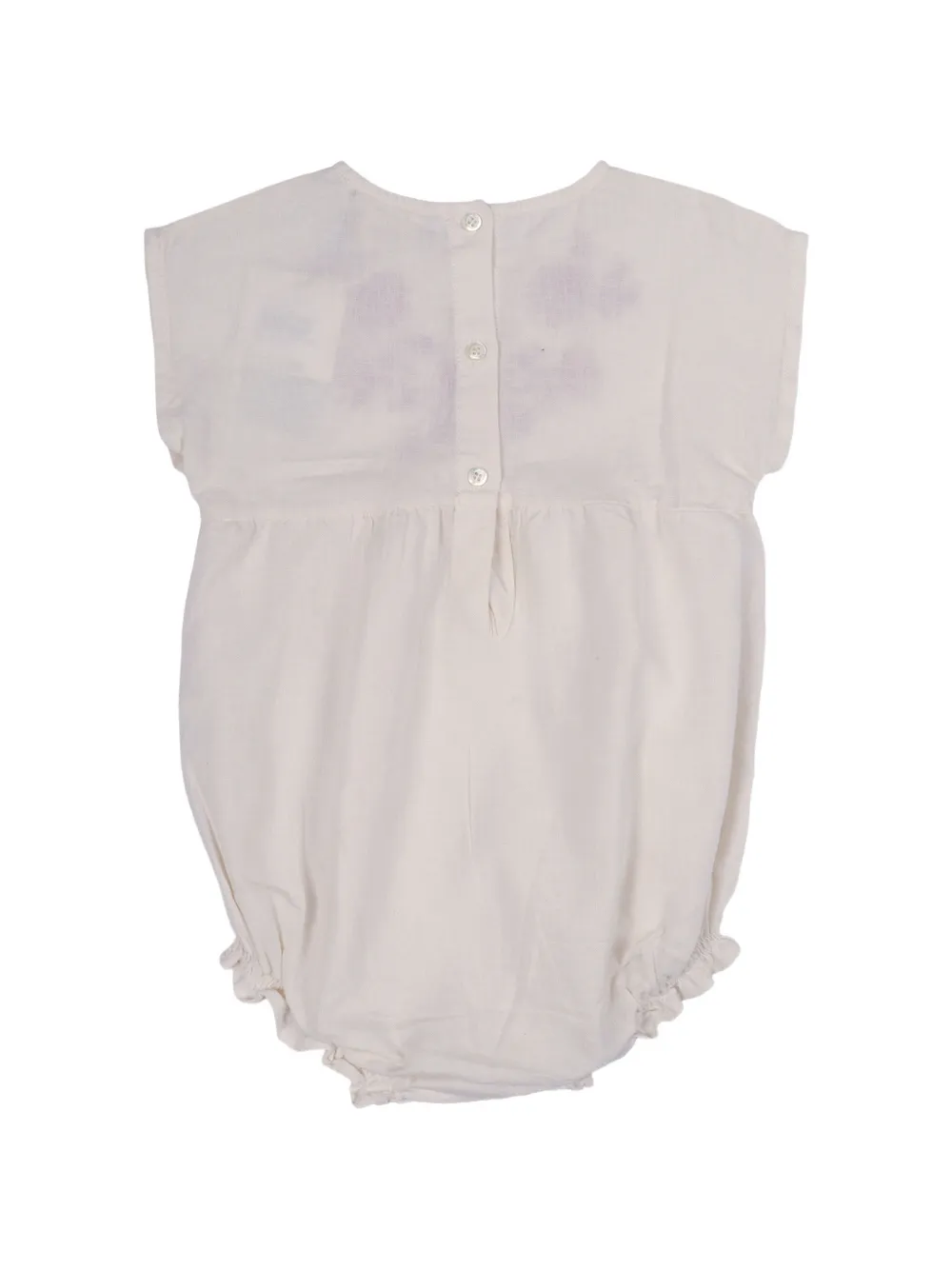  Babe & Tess Body Con Bordado Floral - Blanco 