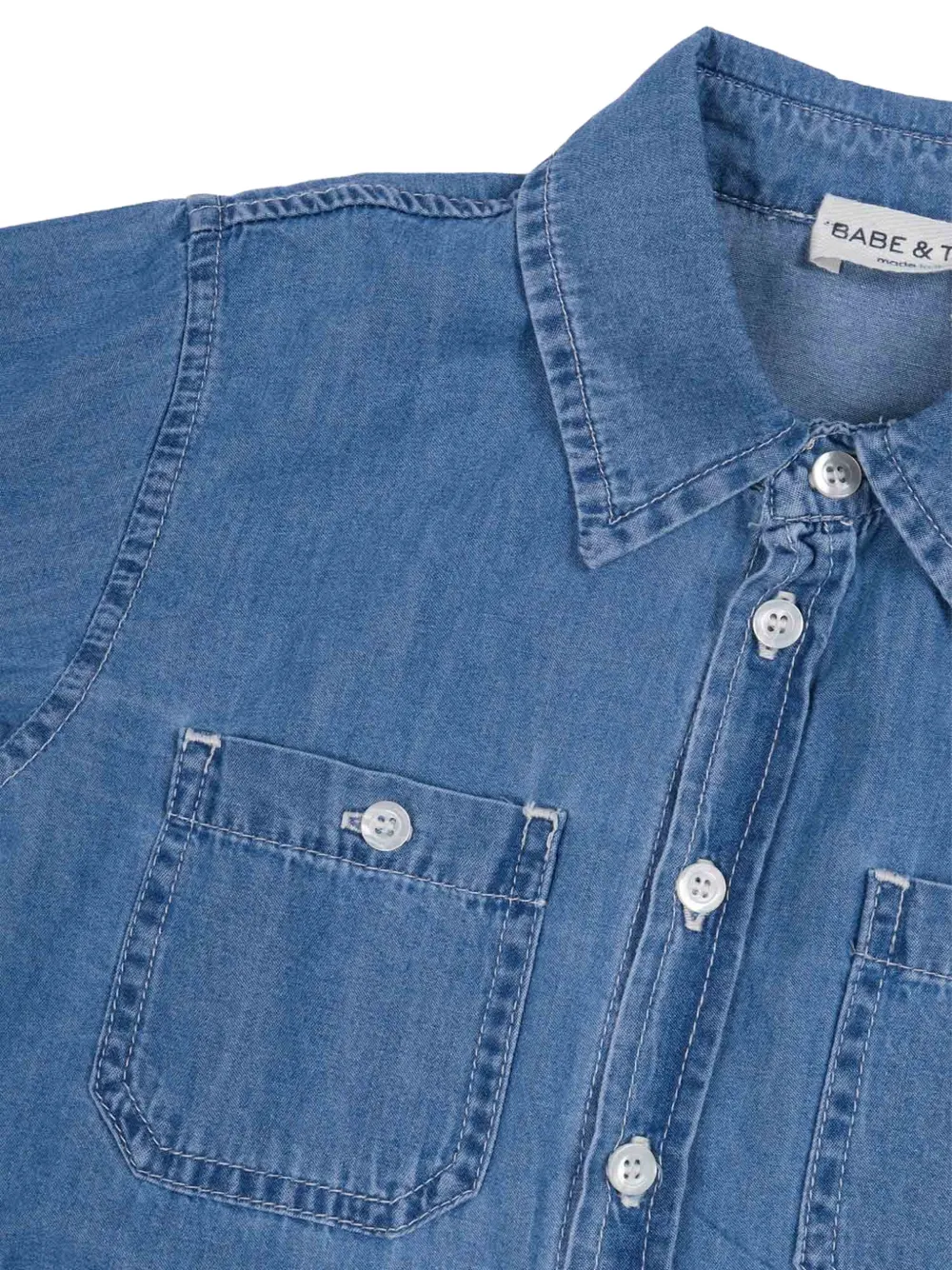  Babe & Tess Camisa Vaquera Cacia Con Botones - Azul 