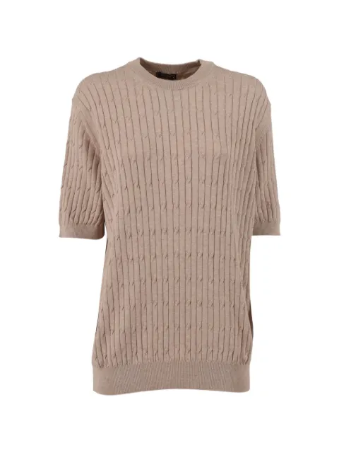 Peserico ribbed crew-neck T-shirt