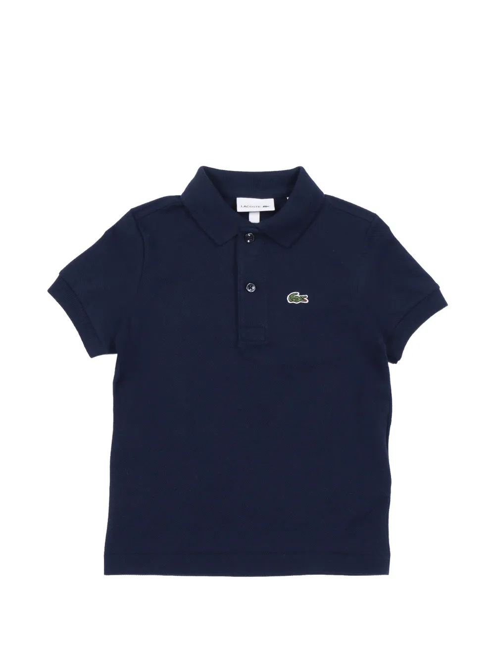 Lacoste Kids logo-detail polo shirt - Blu