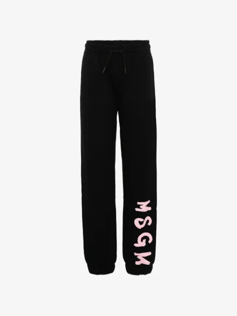 MSGM Kids pants deportivos con logo