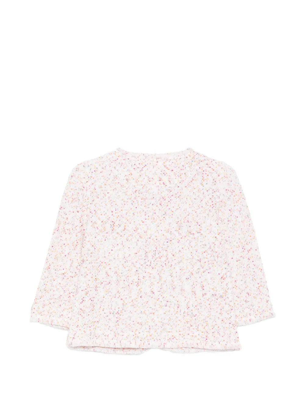  Bruno Manetti Popcorn Frayed Jacket - White 