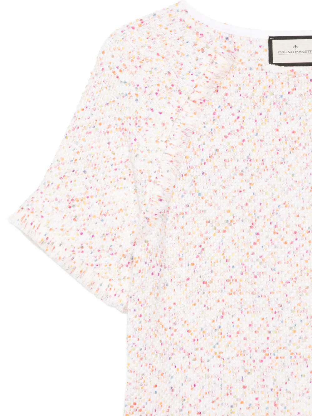  Bruno Manetti Popcorn Sweater - White 