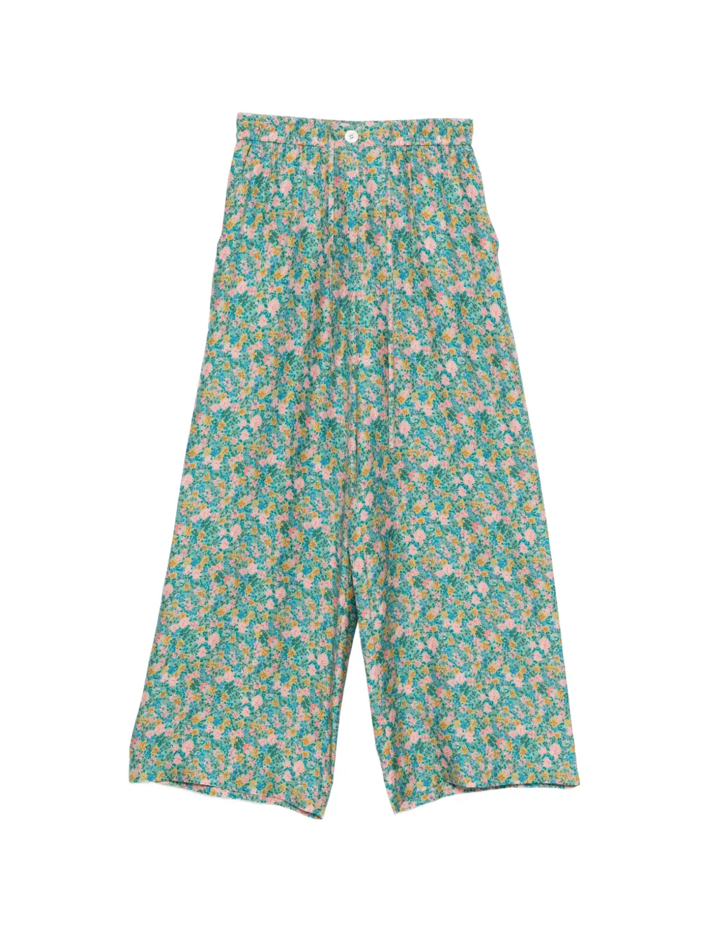 Pierre-Louis Mascia floral-printed palazzo pants - Verde