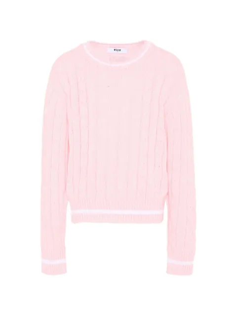 MSGM Kids cable-knit sweater