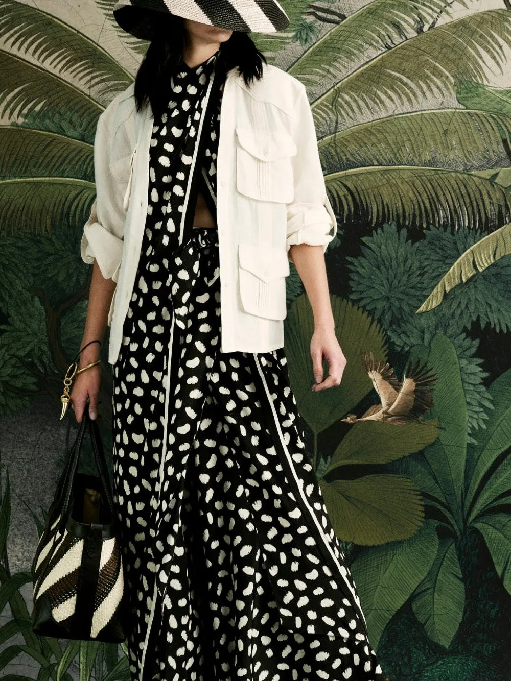 Johanna Ortiz Silent Water top met print Zwart