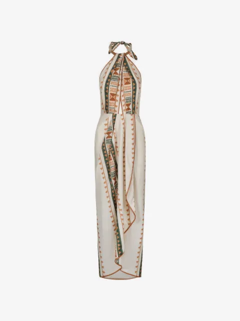 Johanna Ortiz Centro Del Cielo geometric-pattern midi dress