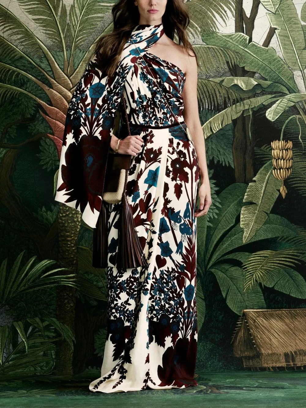 Johanna Ortiz Royal Garden midi-jurk Beige