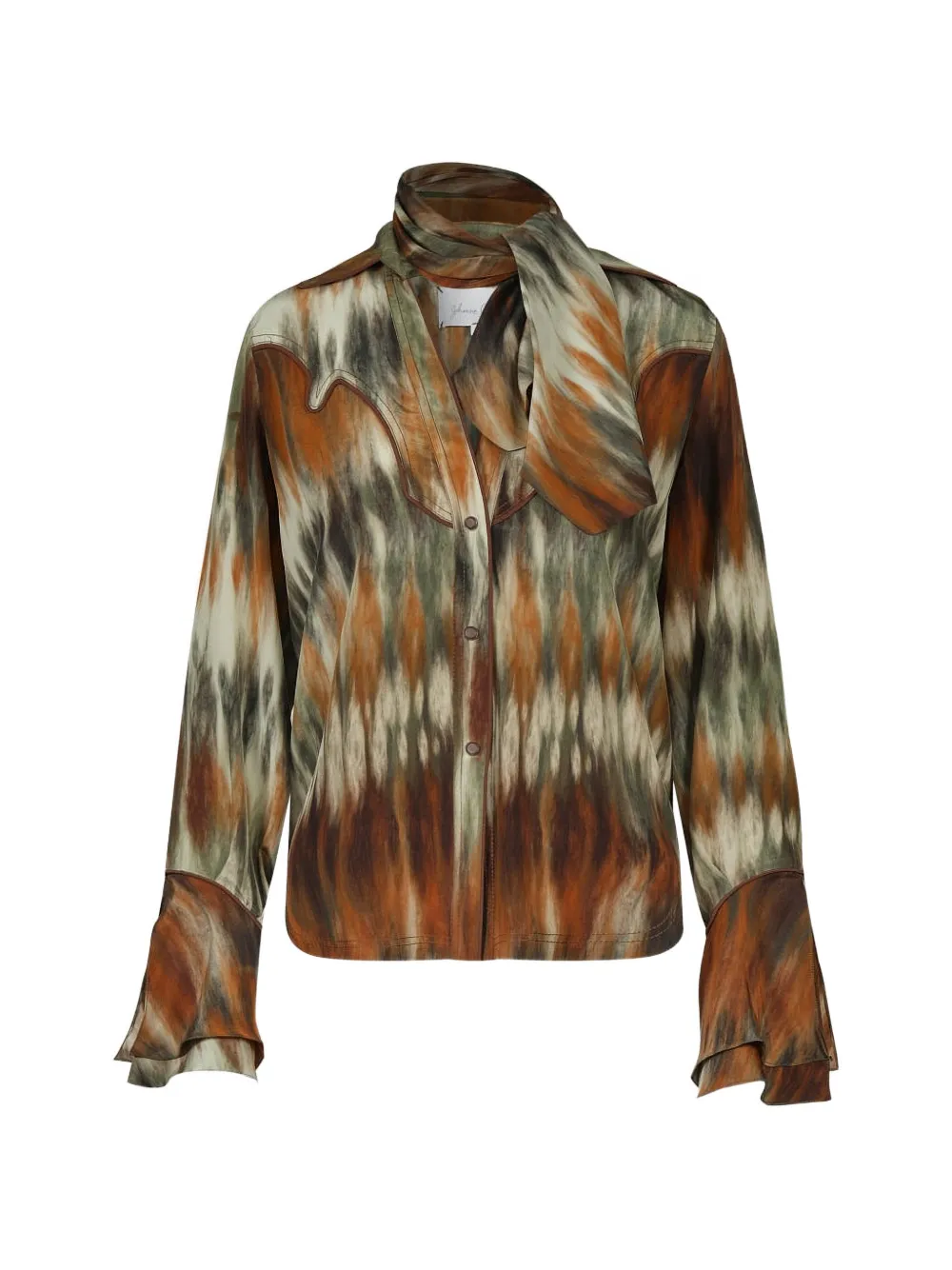Johanna Ortiz Cabalgando abstract-pattern shirt - Marrone