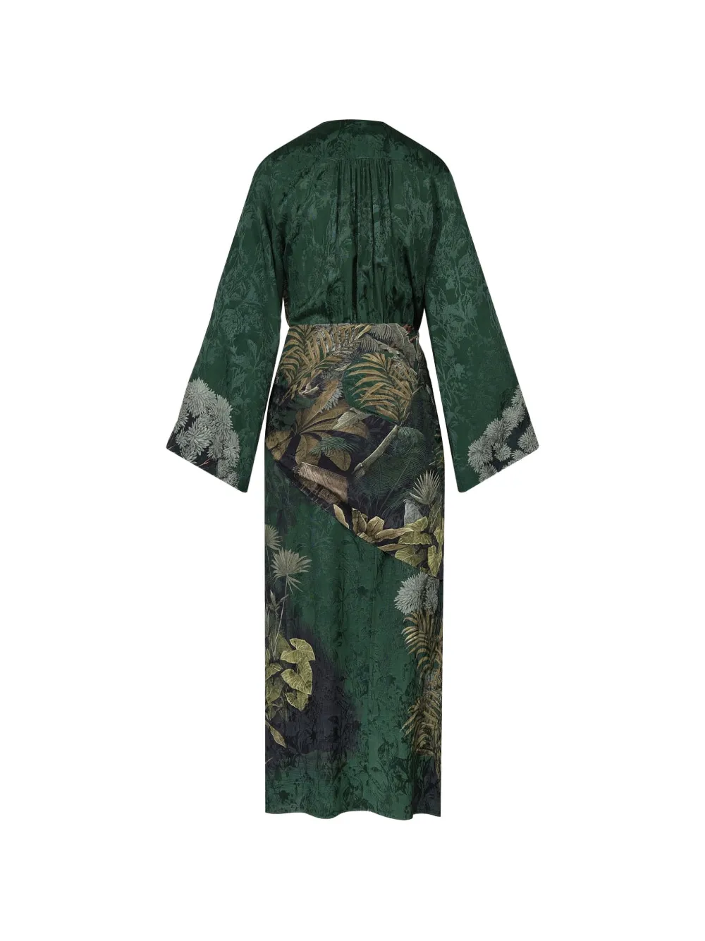 Johanna Ortiz New Ollantay midi-jurk met bloemen jacquard Groen