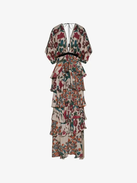 Johanna Ortiz Ancestral floral-pattern maxi dress