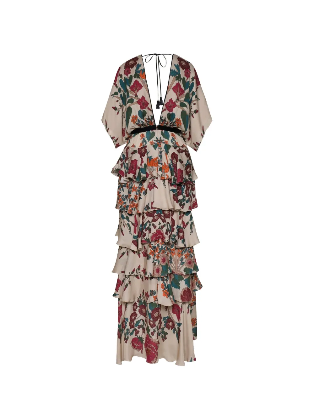 Johanna Ortiz Ancestral maxi-jurk met bloemenprint Beige