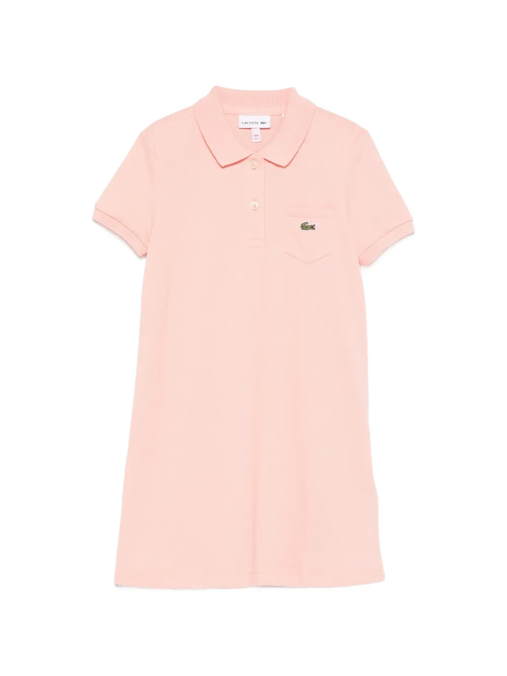 Lacoste Kids Abito con trama piqué - Rosa