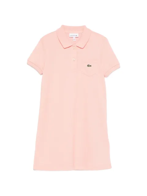 Lacoste Kids vestido texturizado de piqué