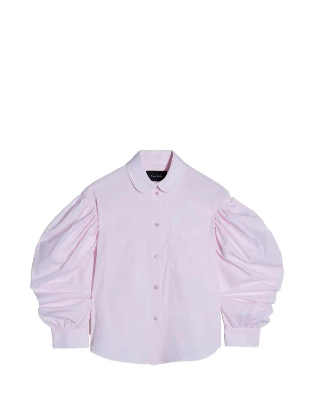 Simone Rocha draped-sleeve round-collar shirt - Rosa