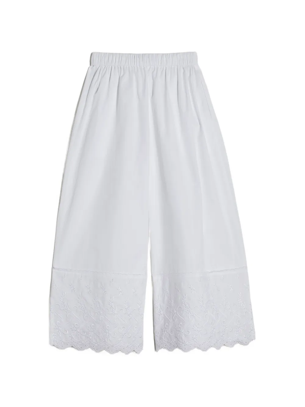  Simone Rocha Cropped Trim Trousers - White 
