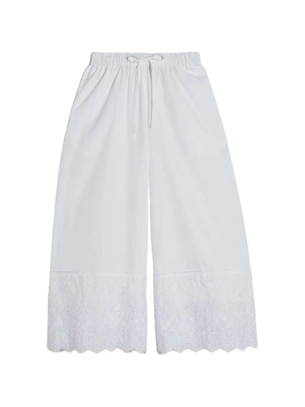Simone Rocha Pantaloni crop - Bianco