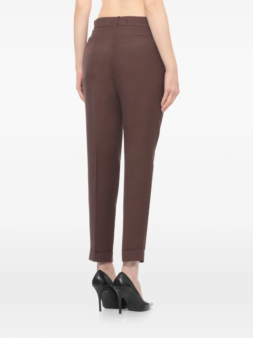  P.a.r.o.s.h. Belt Loops Trousers - Brown 
