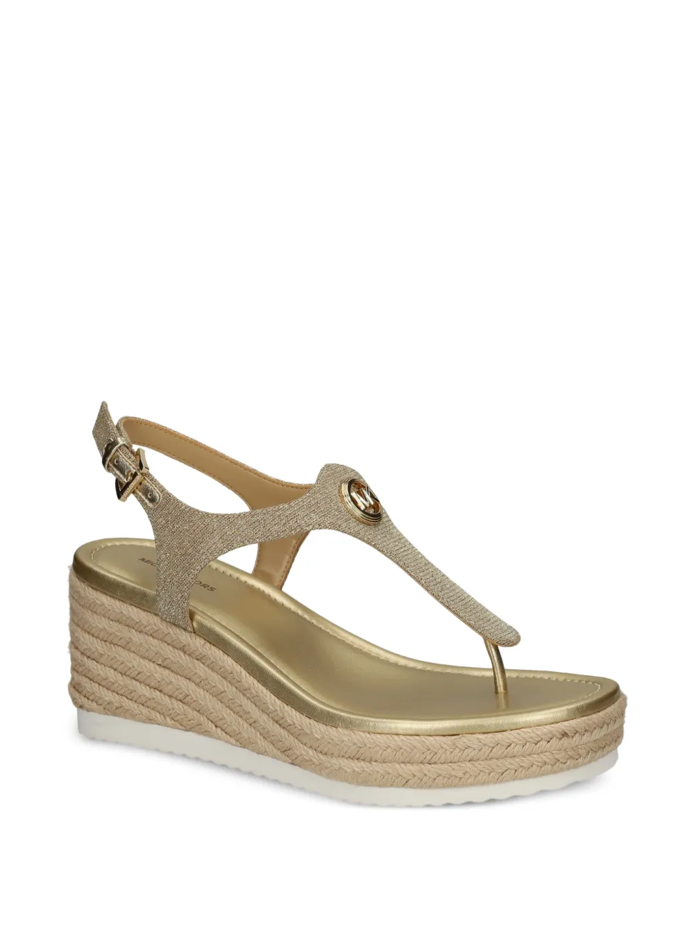  Michael Michael Kors Thong Platform Espadrilles - Gold 