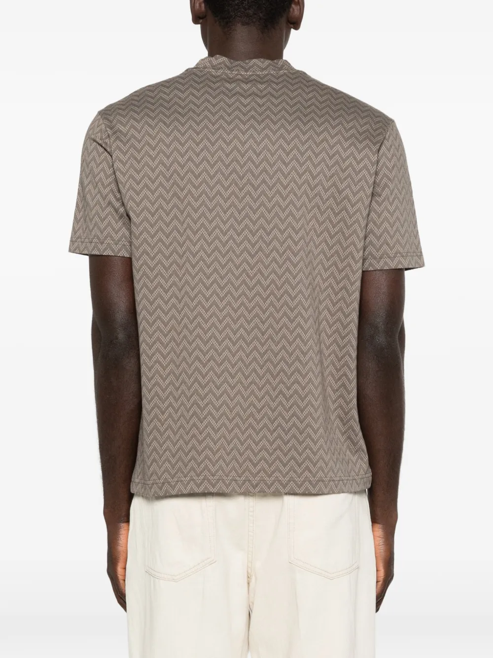 Emporio Armani Chevron T-shirt Bruin