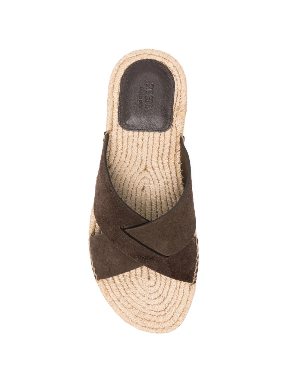 Zegna Sandalen met gekruiste bandjes Bruin