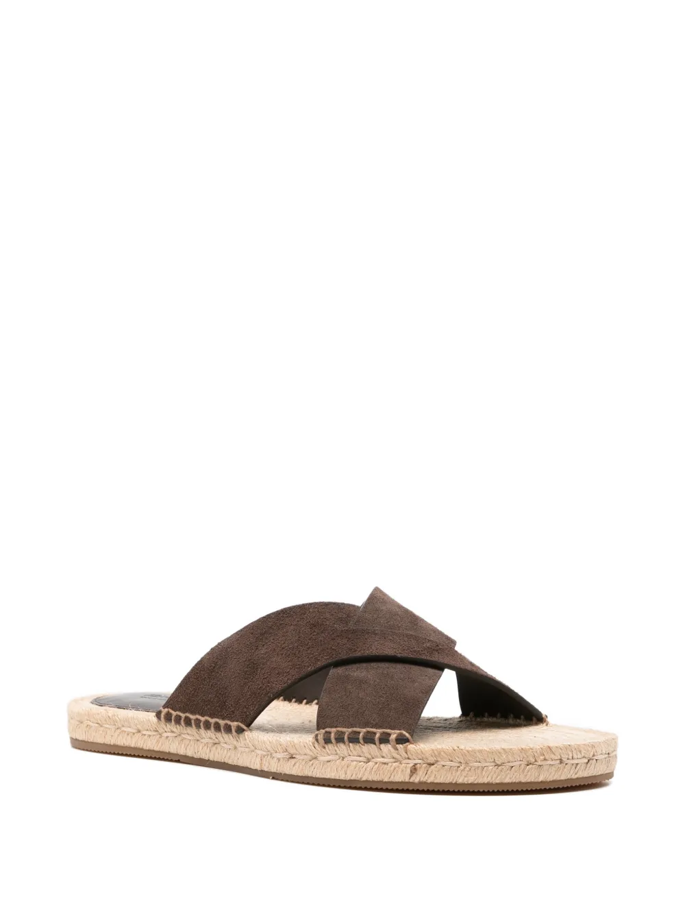 Zegna Sandalen met gekruiste bandjes Bruin
