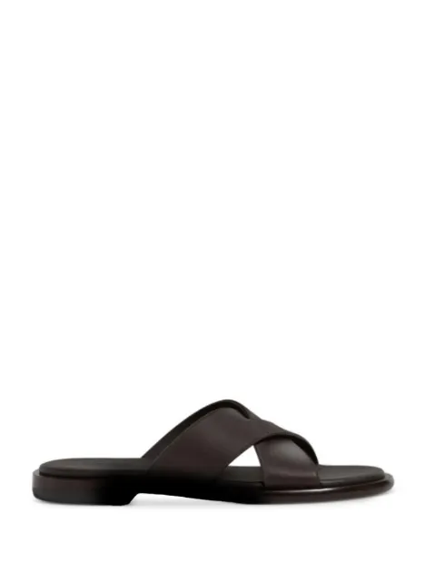 Zegna crisscross sandals