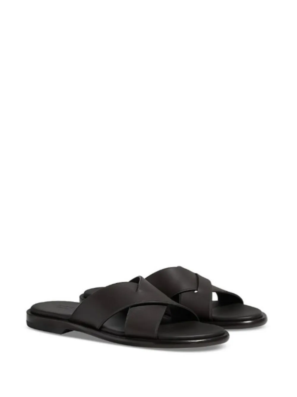 Zegna Sandalen met gekruiste bandjes Bruin