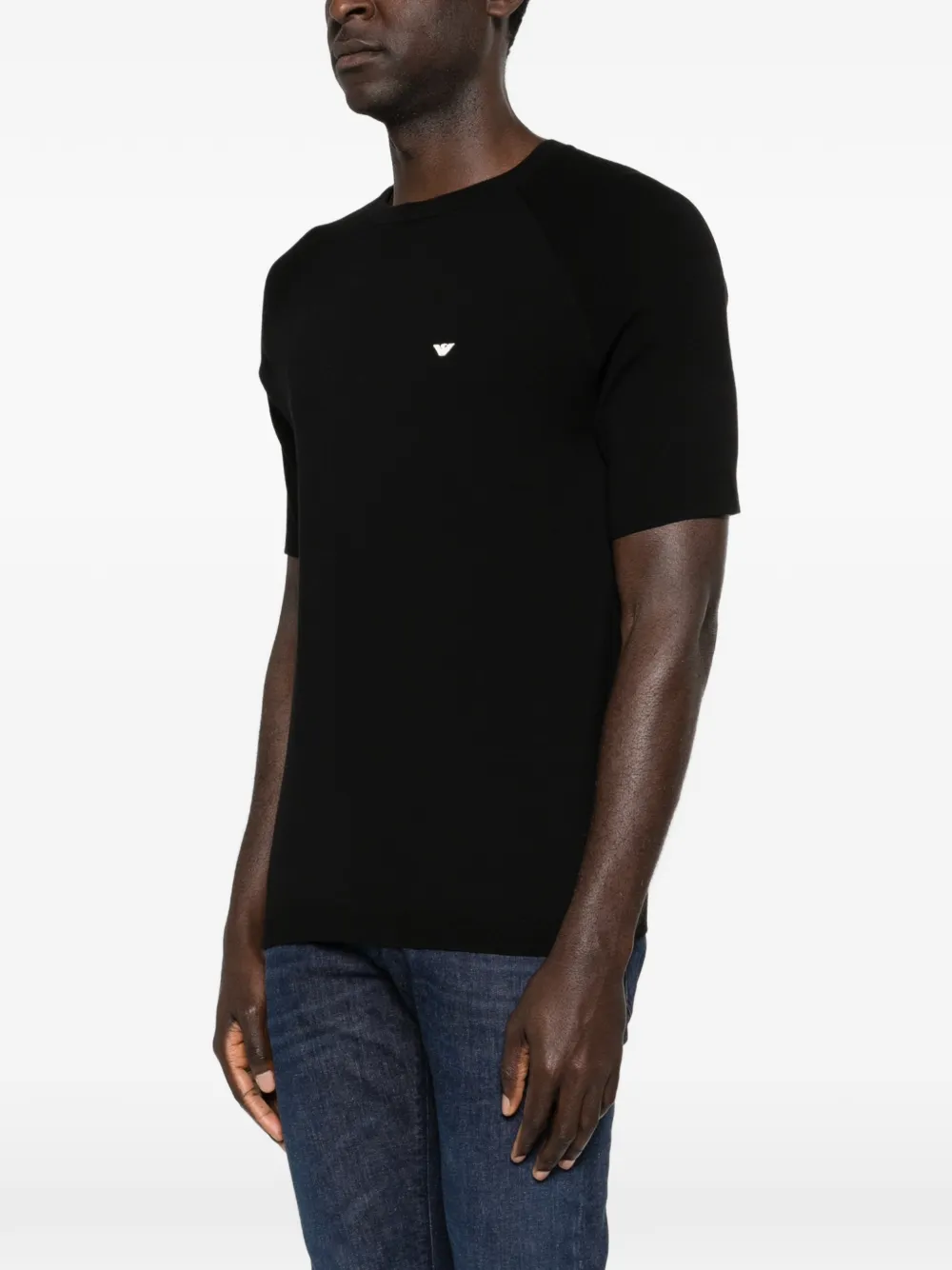 Emporio Armani T-shirt met logo Zwart