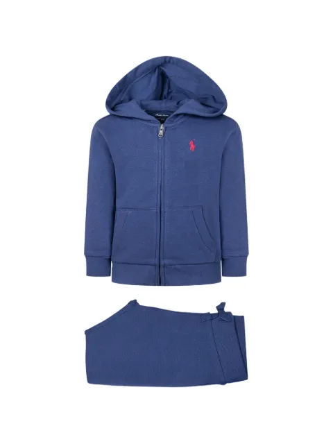 POLO RALPH LAUREN KIDS hooded zip-up tracksuit