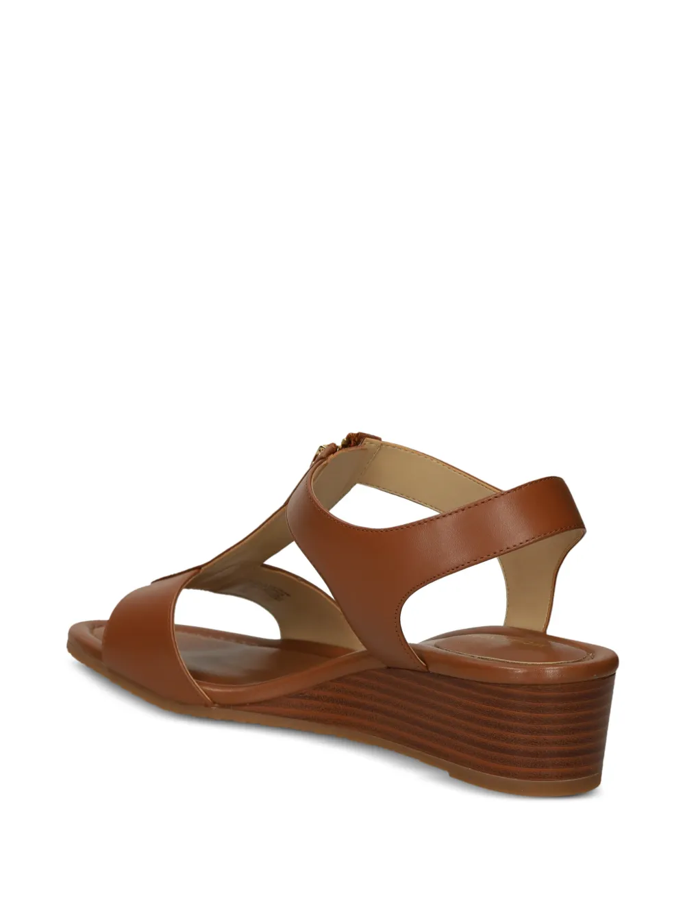  Michael Michael Kors Berkley Zip Leather Sandals - Brown 