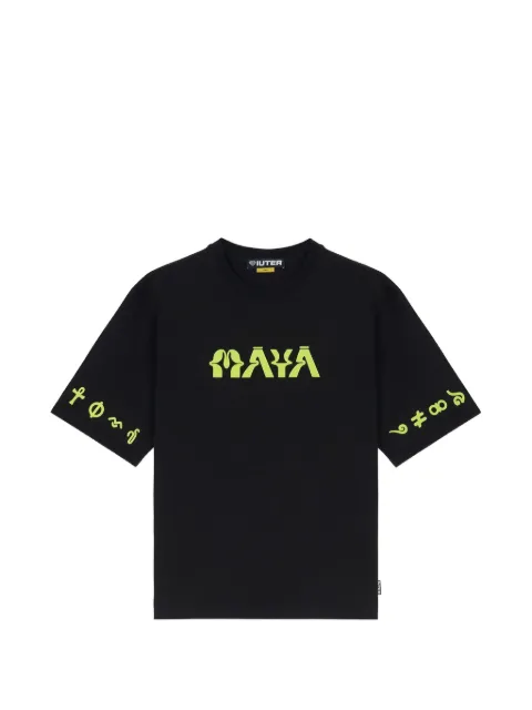 IUTER Maya print-details T-shirt