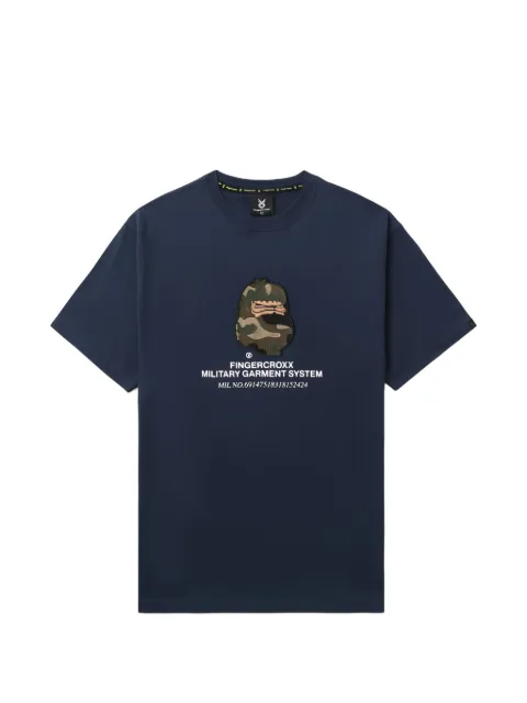 FINGERCROXX playera con estampado militar