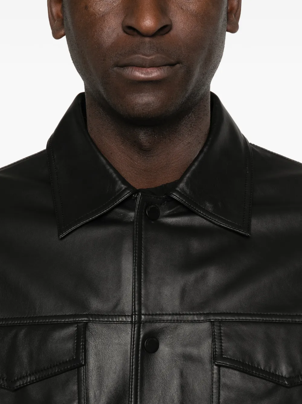 Emporio Armani Jack met opgestikte zak Zwart