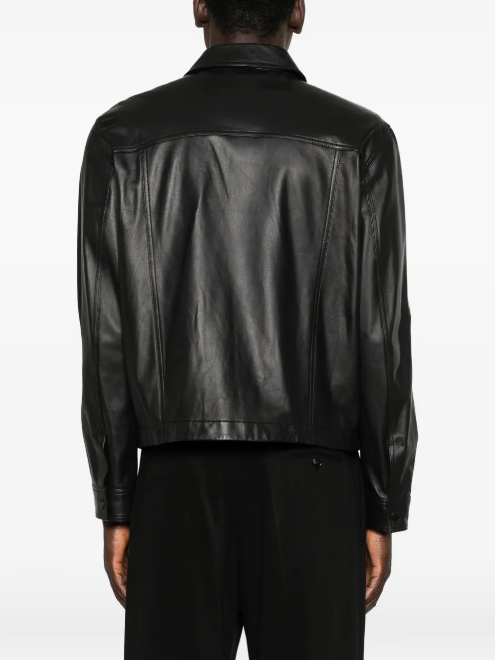Emporio Armani Jack met opgestikte zak Zwart