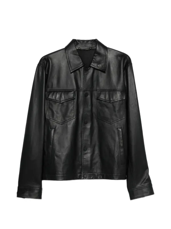 Emporio Armani Jaqueta Com Abotoamento e Bolso | Preto | FARFETCH BR