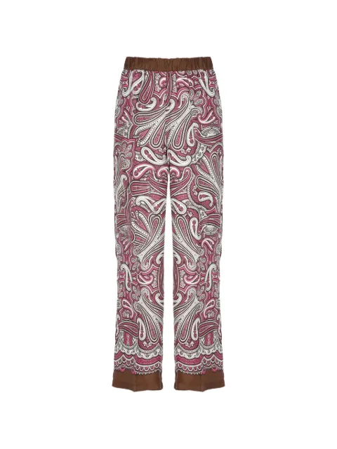 P.A.R.O.S.H. elasticated-waist paisley trousers