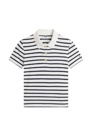 A Bathing Apeストライプ ポロシャツ APEE™ By *A BATHING APE® ストライプ ポロシャツ | グレー | FARFETCH JP