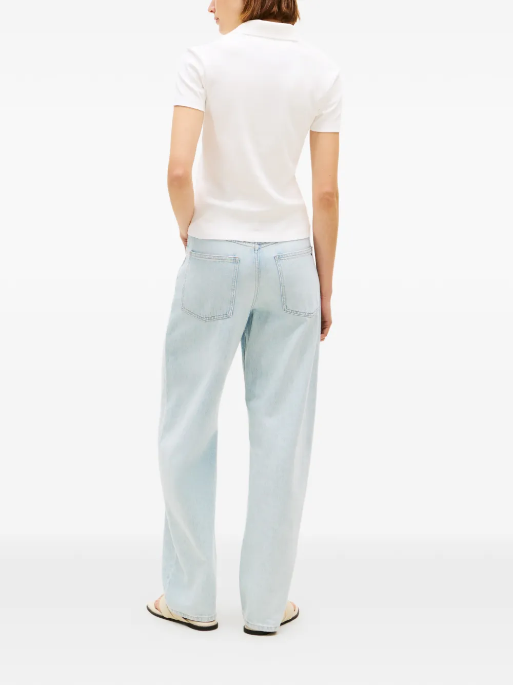 Tommy Hilfiger Button-up polotop Wit