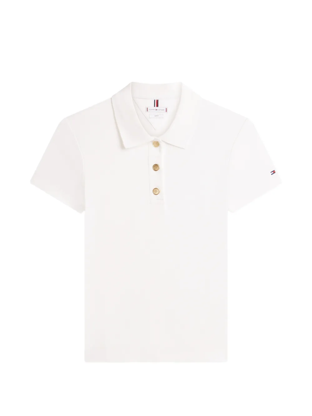 Tommy Hilfiger button-up polo top - Bianco