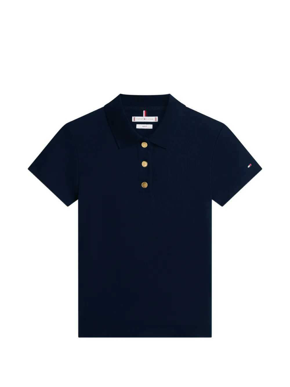 Tommy Hilfiger button-up polo top - Blu
