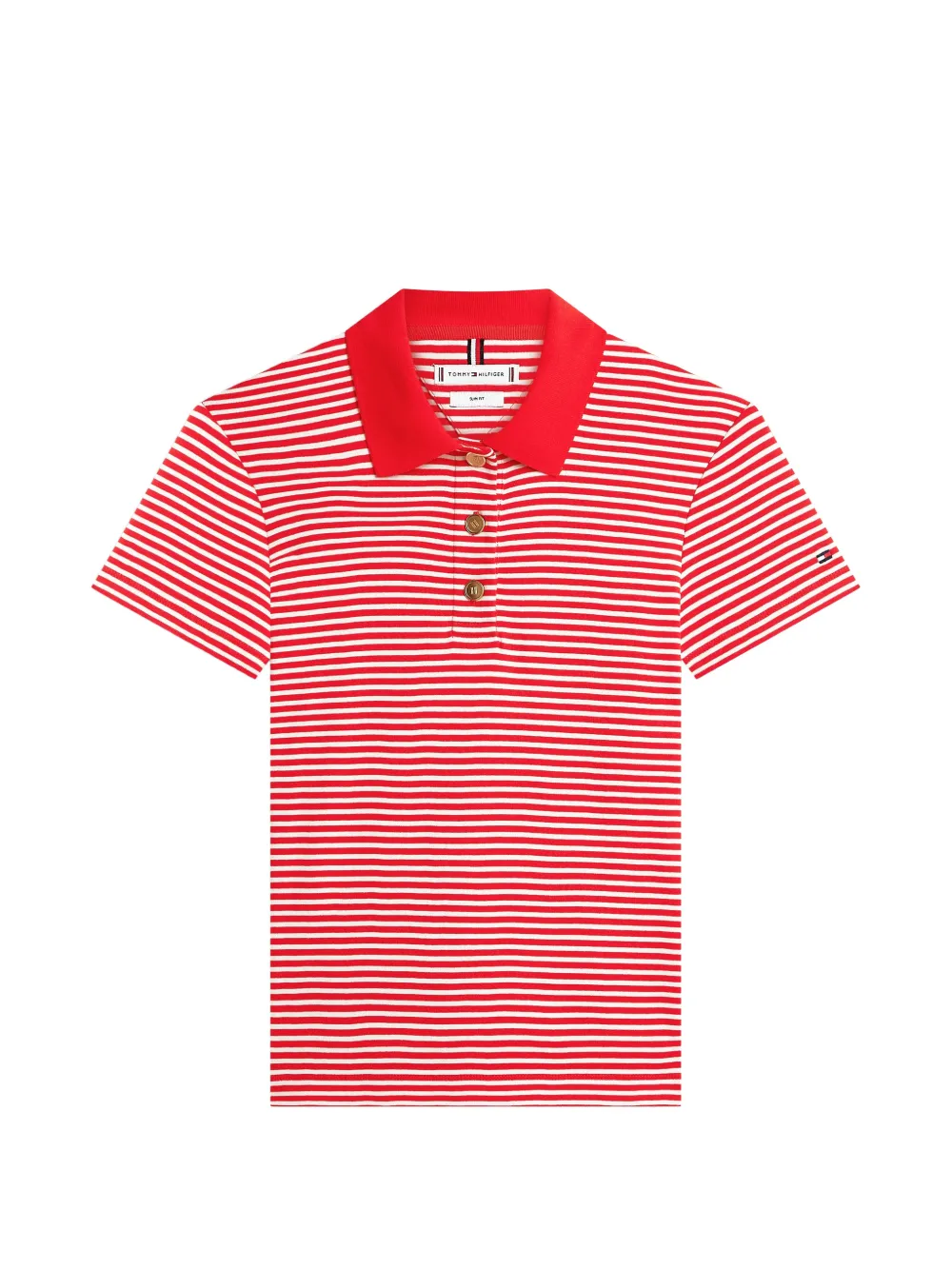 Tommy Hilfiger striped polo top - Rosso