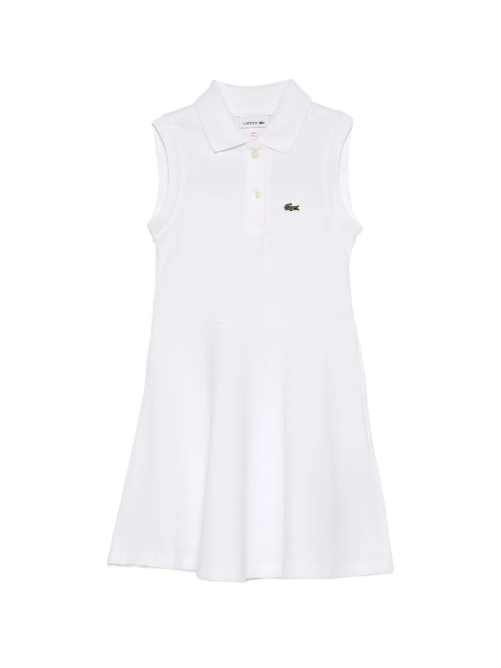 Lacoste Kids logo-detail dress - Bianco