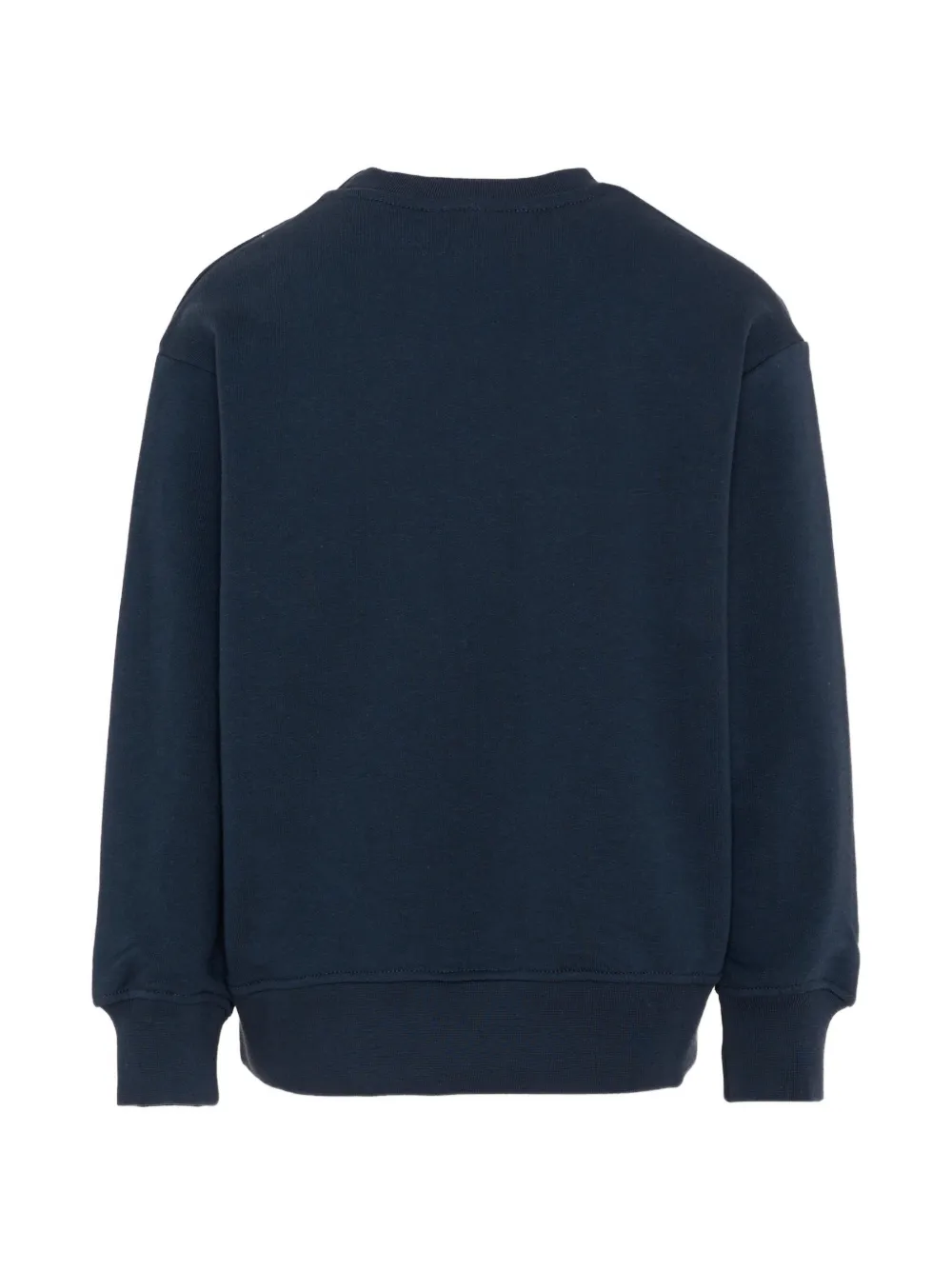 Msgm Kids Logo-detail Crew-neck Sweatshirt - Blue 