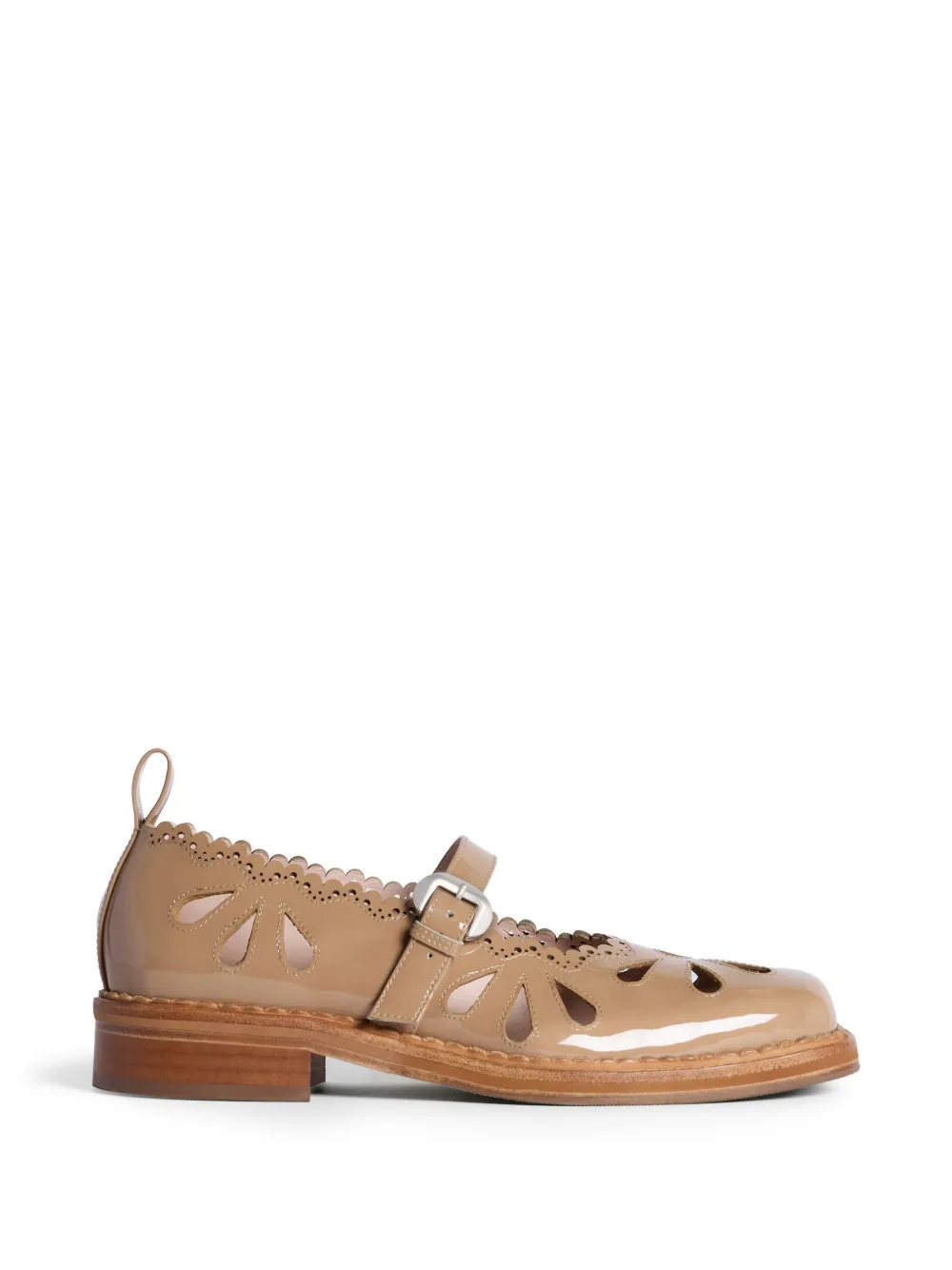Simone Rocha Mary-Jane brogues met uitgesneden details Beige