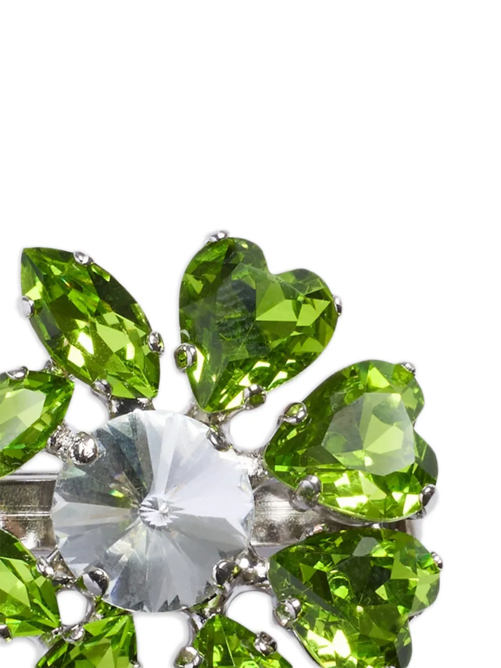  Simone Rocha Mini Heartbloom Hair Clip - Silver 