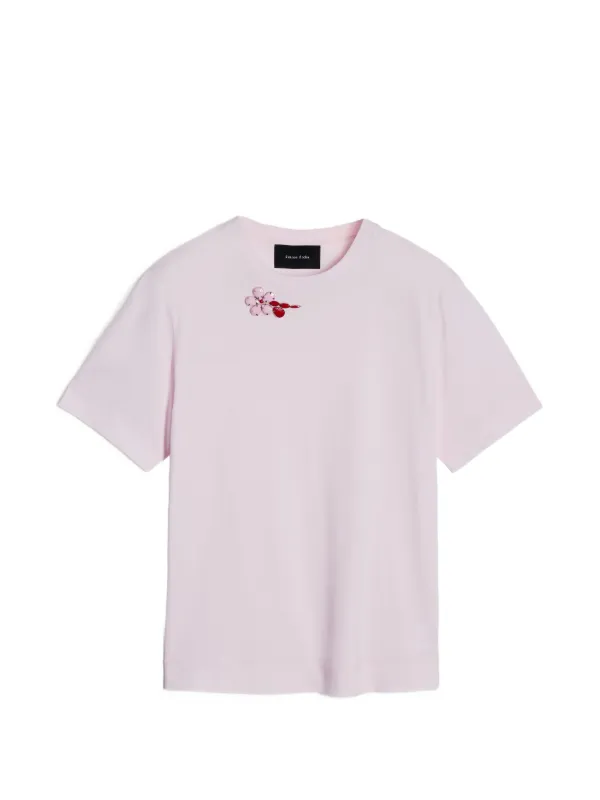 Simone Rocha フラワーディテール Tシャツ | ピンク | FARFETCH JP
