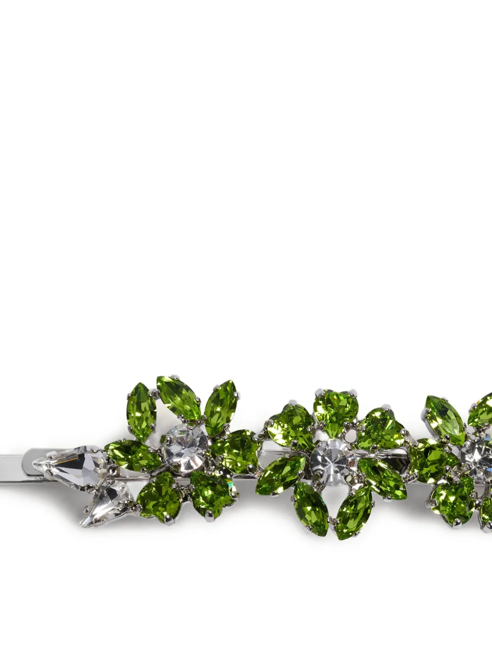  Simone Rocha Heartbloom Crystal-embellishment Hair Clip - Silver 