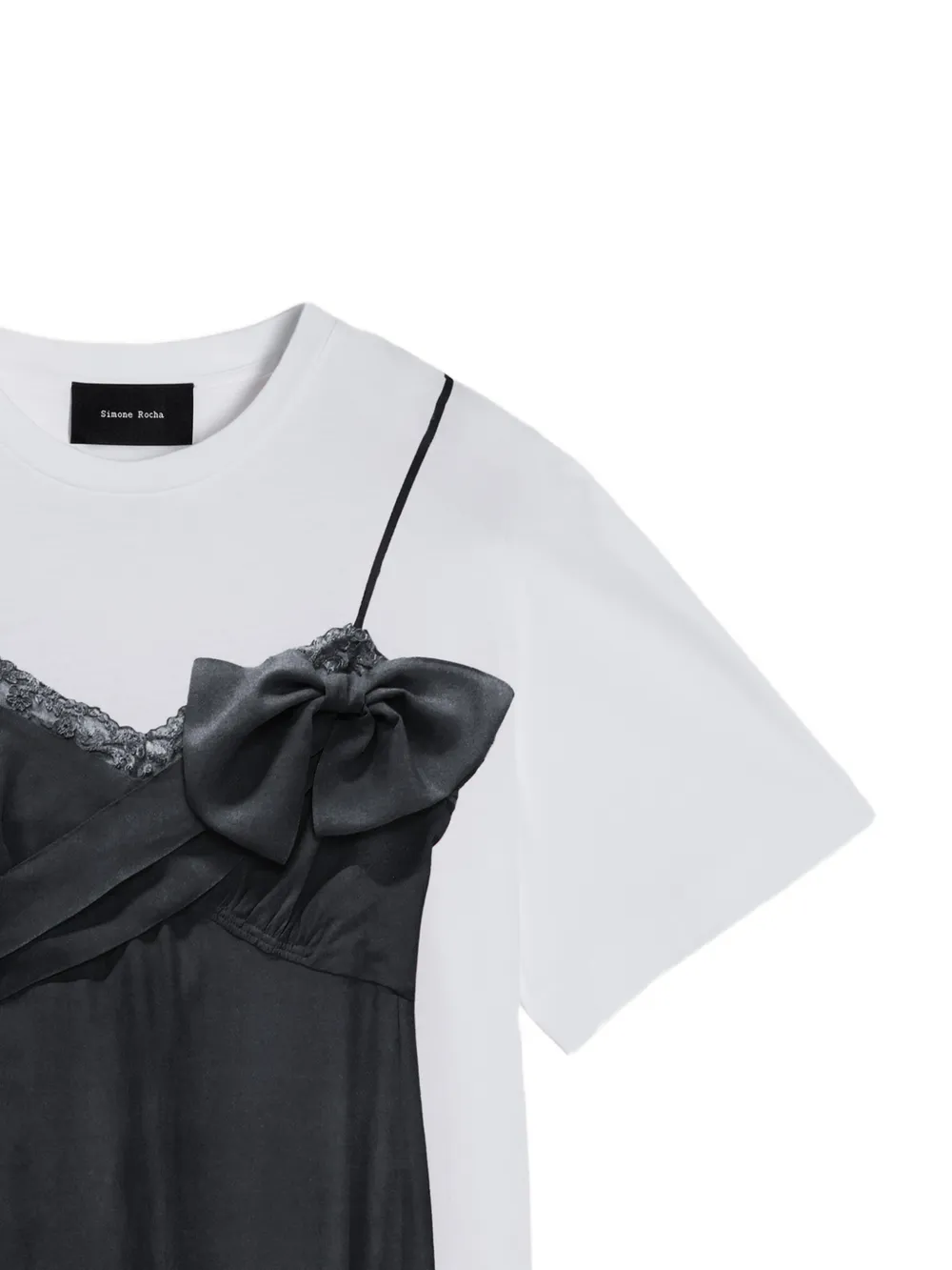  Simone Rocha Top-print T-shirt - White 