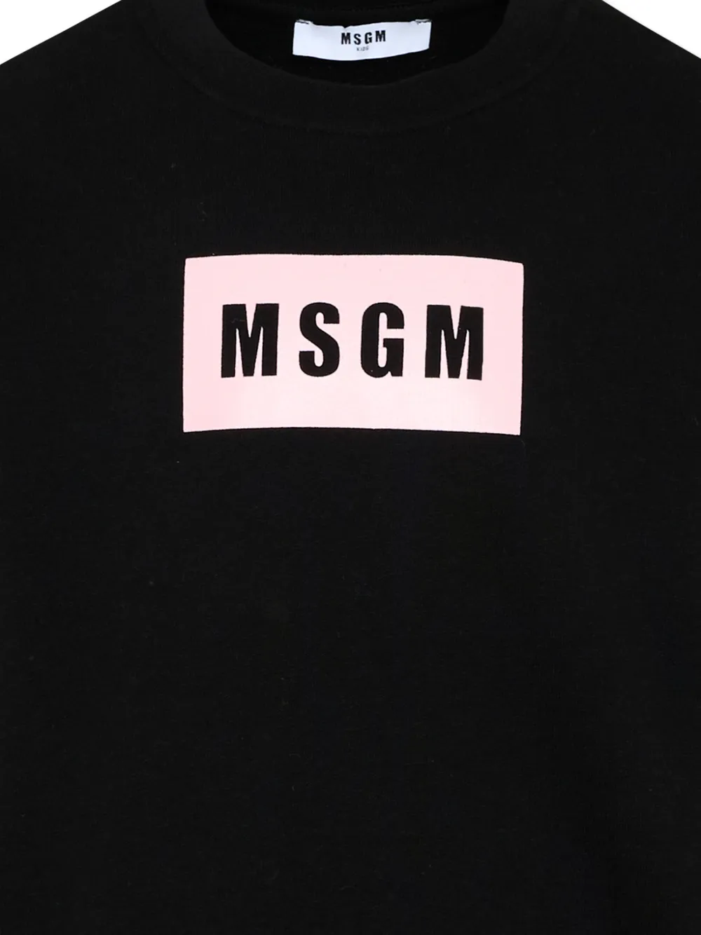 Msgm Kids Round-neck Sweatshirt - Black 